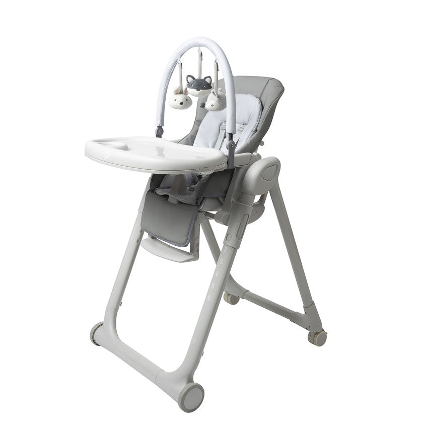 Chaise haute réglable multifonctions Harper gris - Prémaman