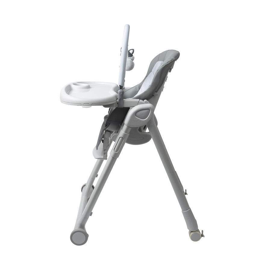 Chaise haute réglable multifonctions Harper gris - Prémaman