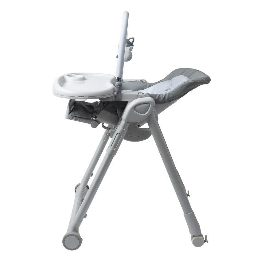 Chaise haute réglable multifonctions Harper gris - Prémaman