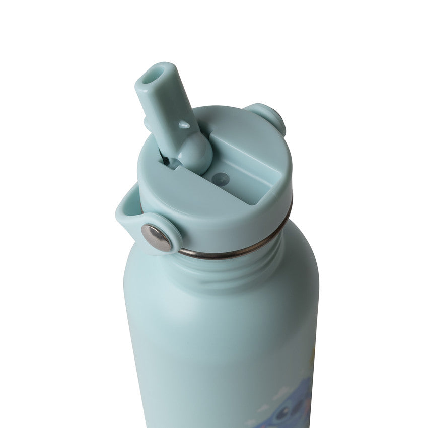 Gourde isotherme avec paille 500ml Stitch Disney bleu - Prémaman