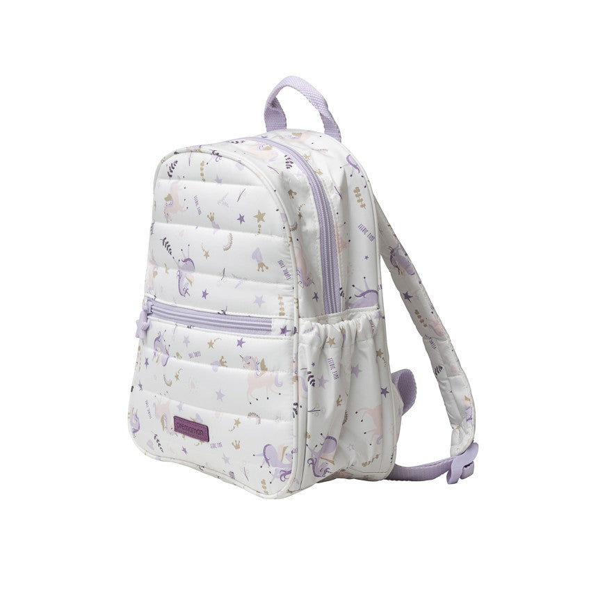 White unicorn print insulated backpack - Maternity