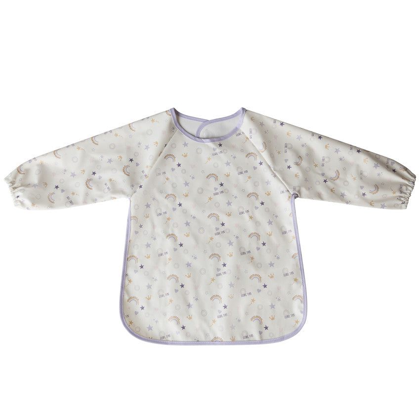 Bavoir tablier imperméable imprimé arcs-en-ciel - Prémaman