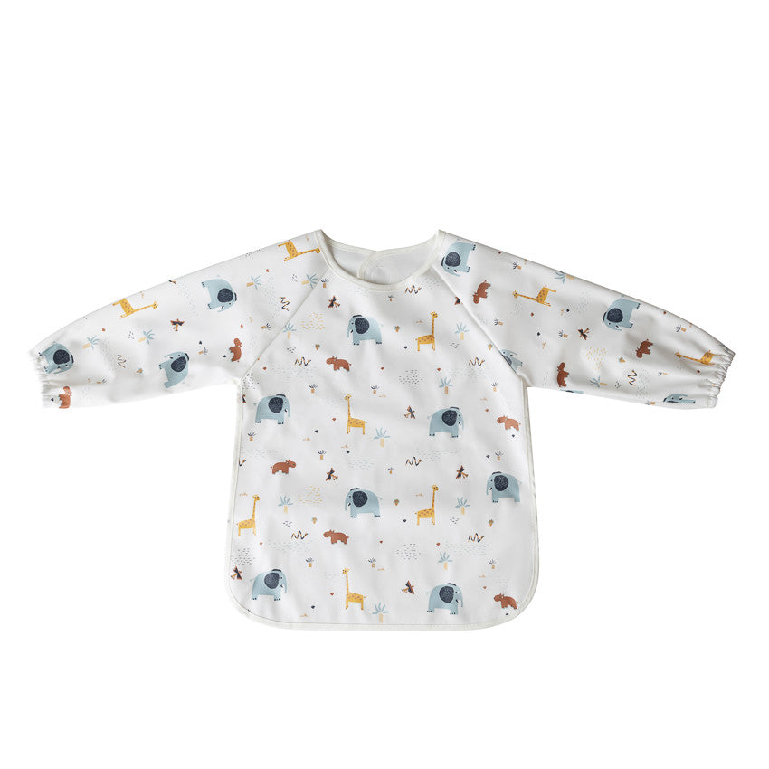 Bavoir tablier imperméable imprimé savane - Prémaman