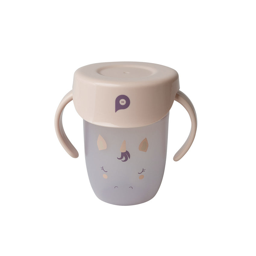 Tasse d'apprentissage 360° antifuite Licorne beige - Prémaman