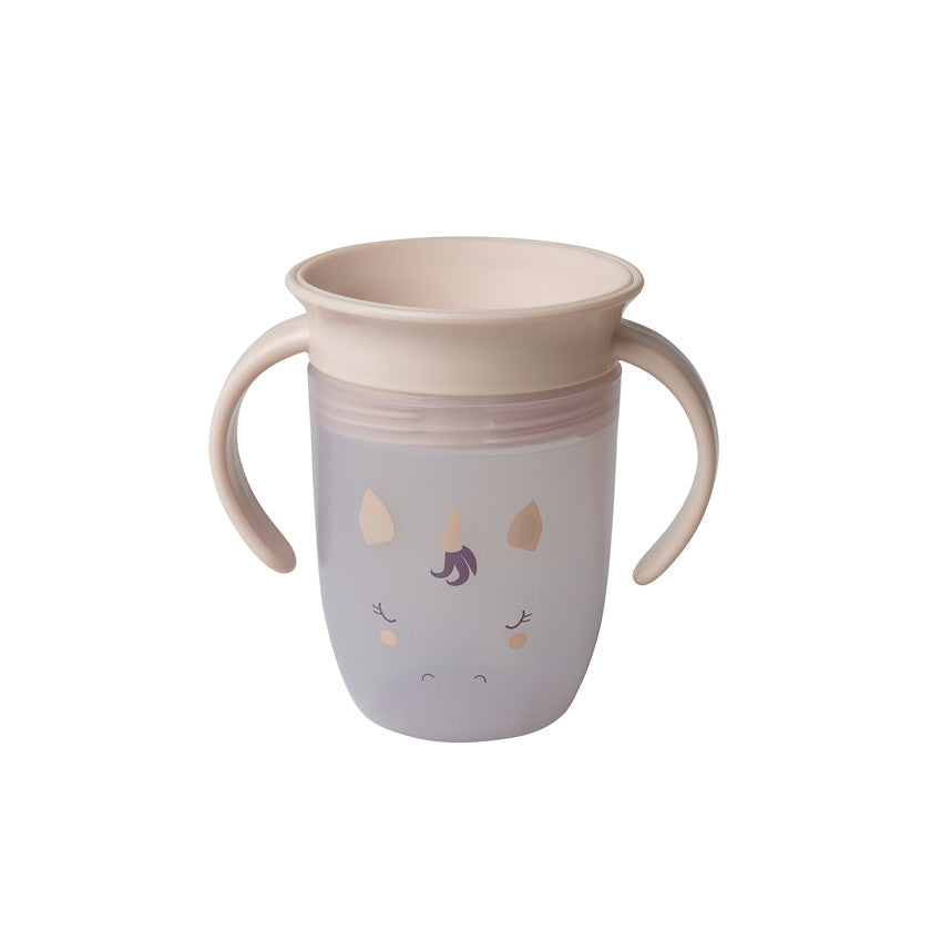 Tasse d'apprentissage 360° antifuite Licorne beige - Prémaman