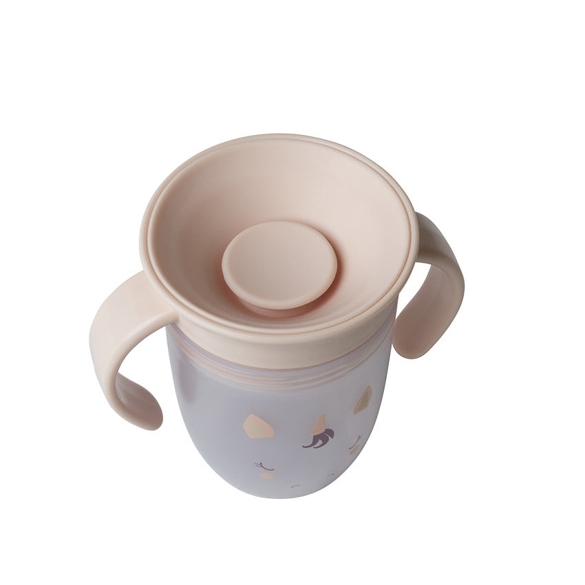 Tasse d'apprentissage 360° antifuite Licorne beige - Prémaman