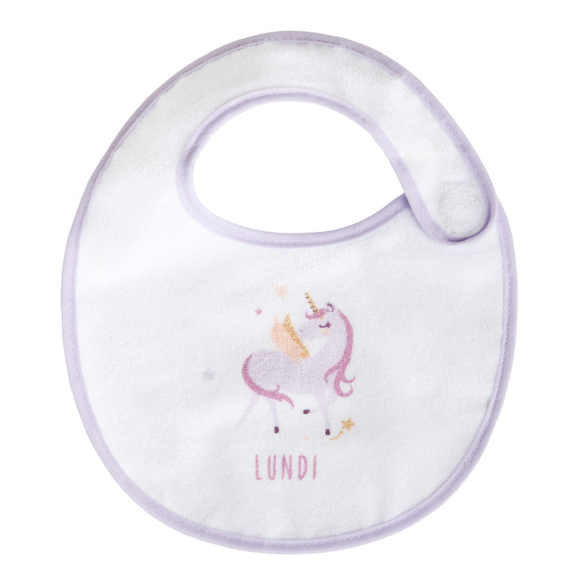 Lot de 7 bavoirs Licorne - Prémaman