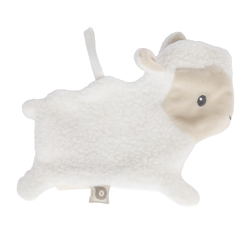 Doudou et attache-sucette mouton La Vie à la Ferme écru - Prémaman