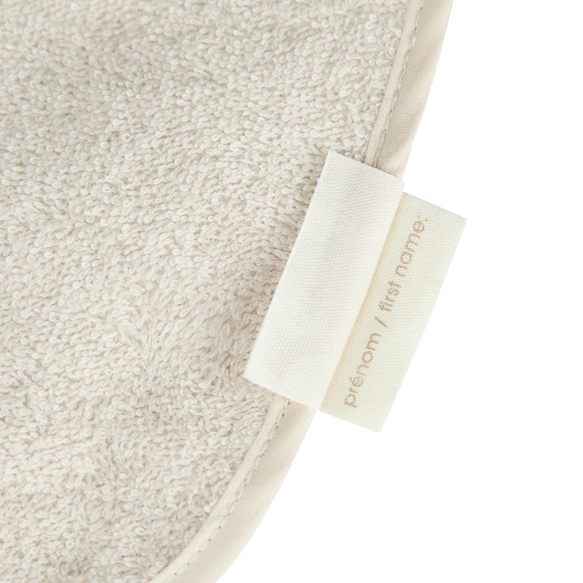 Lot de 3 bavoirs éponge à enfiler beige - Prémaman