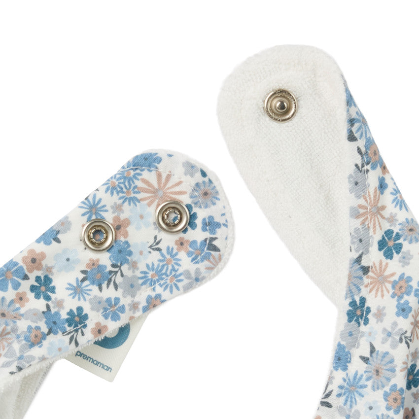 Set of 2 Tiny Flowers Bandana Bibs - Maternity