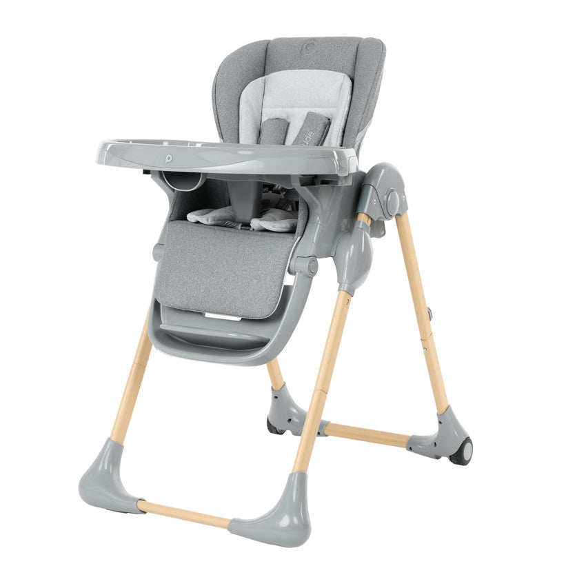 Adjustable High Chair 0+ Jude - Wood and Grey - Prémaman