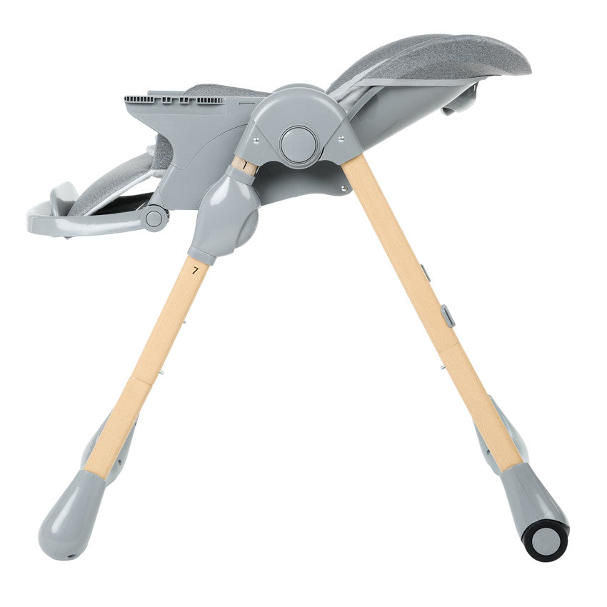 Chaise haute réglable 0+ Jude - Bois et Gris - Prémaman