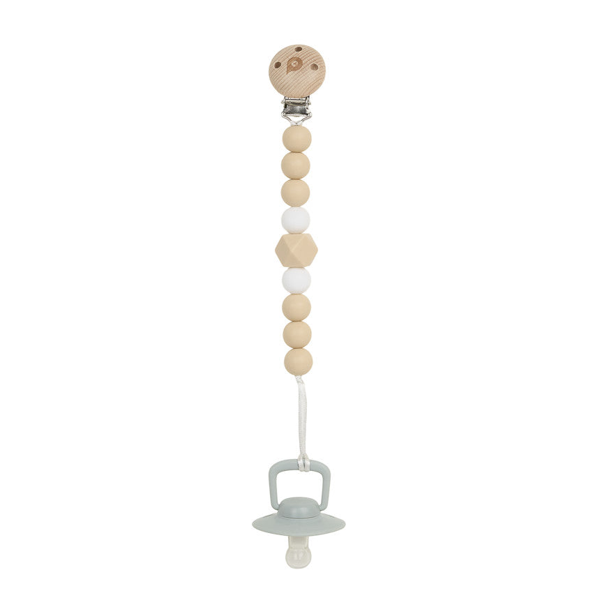 Attache sucette en silicone - Beige - Prémaman