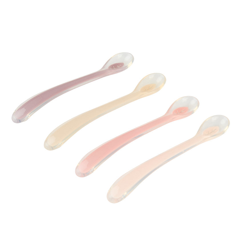 Set of 4 Miamix silicone spoons - pink - Premaman