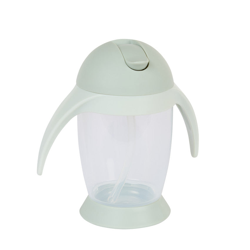 Gobelet avec paille anses latérales et couvercle 300 ml - Prémaman