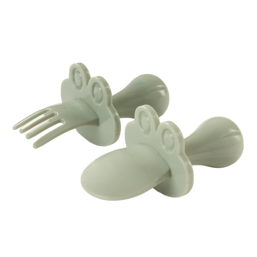 Couverts ergonomique Miamix - vert - Prémaman