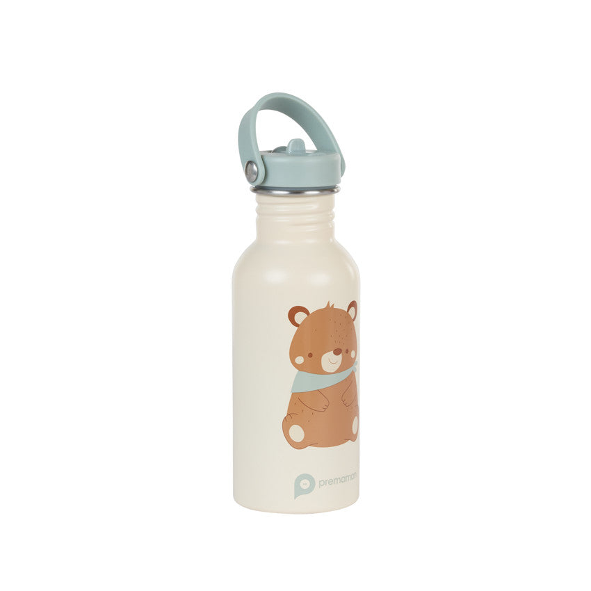 Stainless Steel Water Bottle with Straw - King of the Forest - 500 ml - Premama
