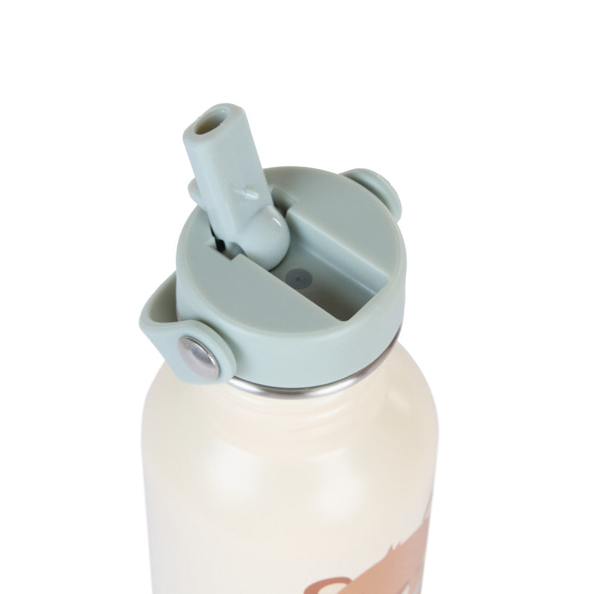 Gourde en Inox avec paille Roi des Forêts - 500 ml - Prémaman