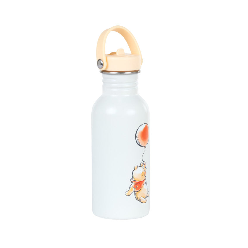 Stainless steel water bottle with Winnie the Pooh straw Disney - 500ml - Prémaman