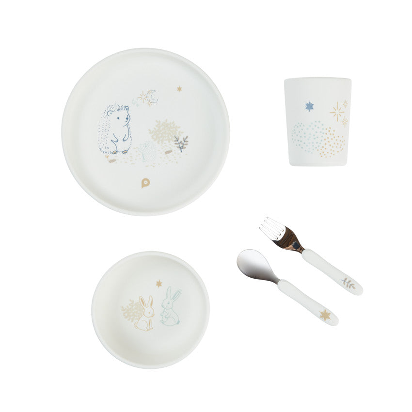 Coffret repas en silicone 5 pièces - Bande de Rêveurs - Prémaman