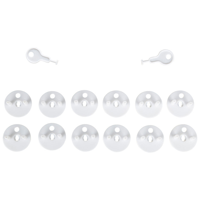 Caches prises avec clés Nobobo - 12 pièces - Prémaman