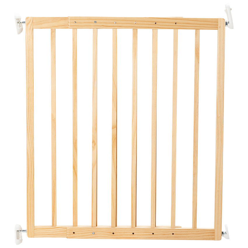 Barrière de sécurité à fixer Maxiwood 2.0 en bois coloris naturel - Prémaman