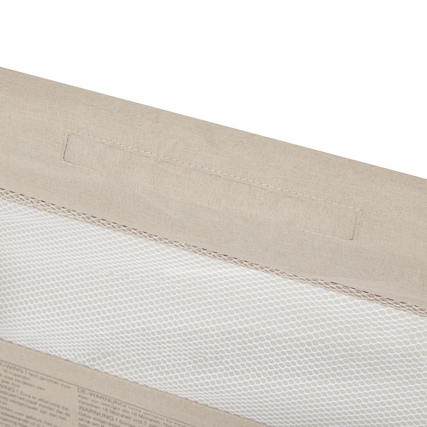 Barrière de lit filet avec poche 150 cm beige - Prémaman