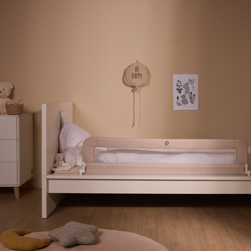 Mesh Bed Rail with Pocket 150 cm Beige - Prémaman
