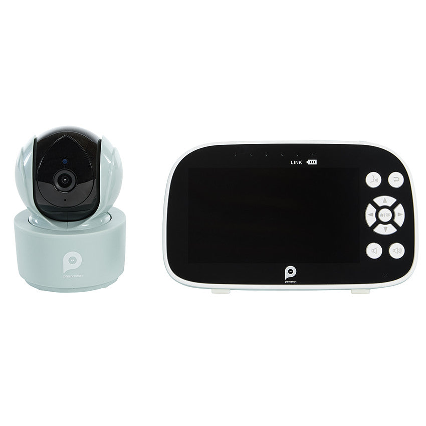 Babyphone vidéo Ojo avec caméra rotative vert d'eau - Prémaman