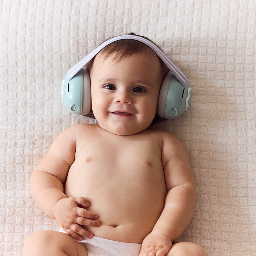 Casque anti-bruit pour bébé rose - Prémaman