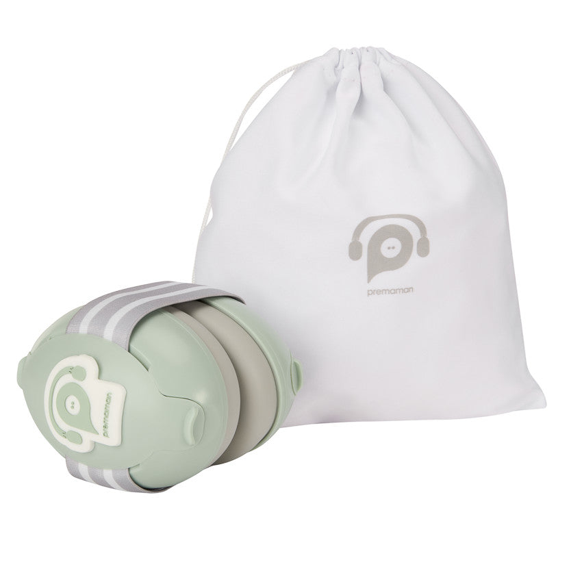 Casque anti-bruit pour bébé vert - Prémaman