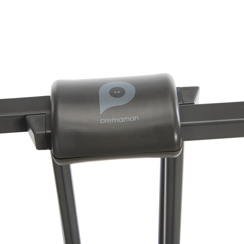 Barrière de sécurité 60-97 cm Maximetal gris foncé - Prémaman