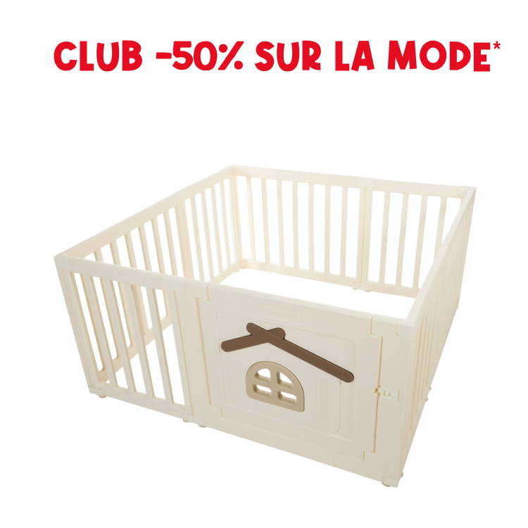Joy Modular Playpen in White Plastic - Prémaman