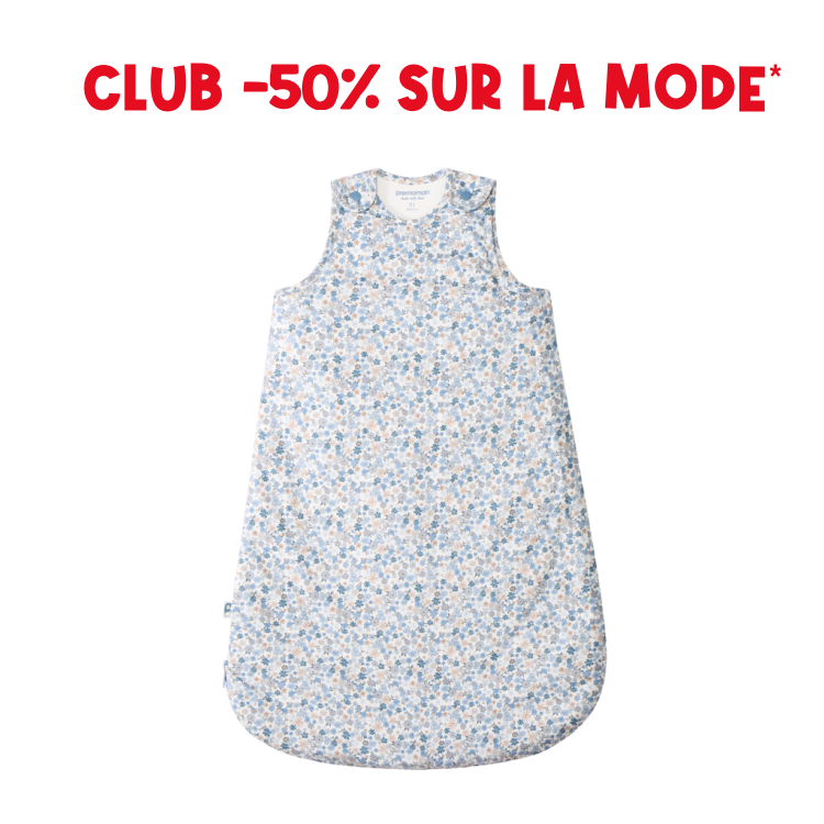 Sleeveless Sleeping Bag TOG 2.5 - Tiny Flowers - Prémaman