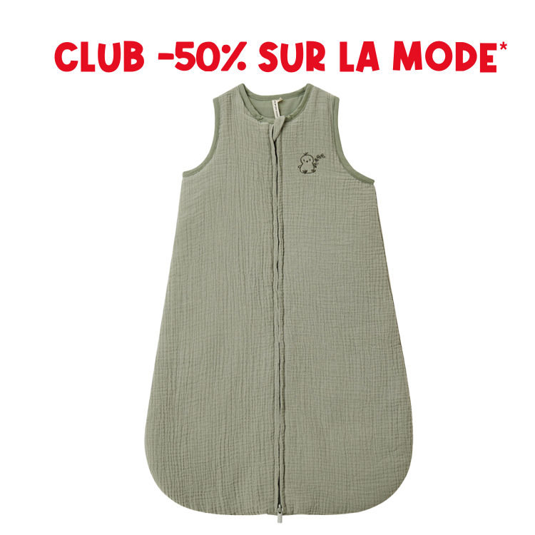 Gigoteuse TOG 2 broderie poussin en gaze de coton - Prémaman