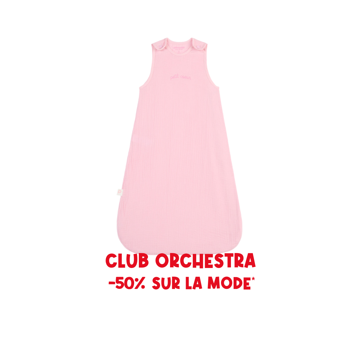 Set of 2 Sleeveless Sleep Bags TOG 0.5 Little Heart - Prémaman